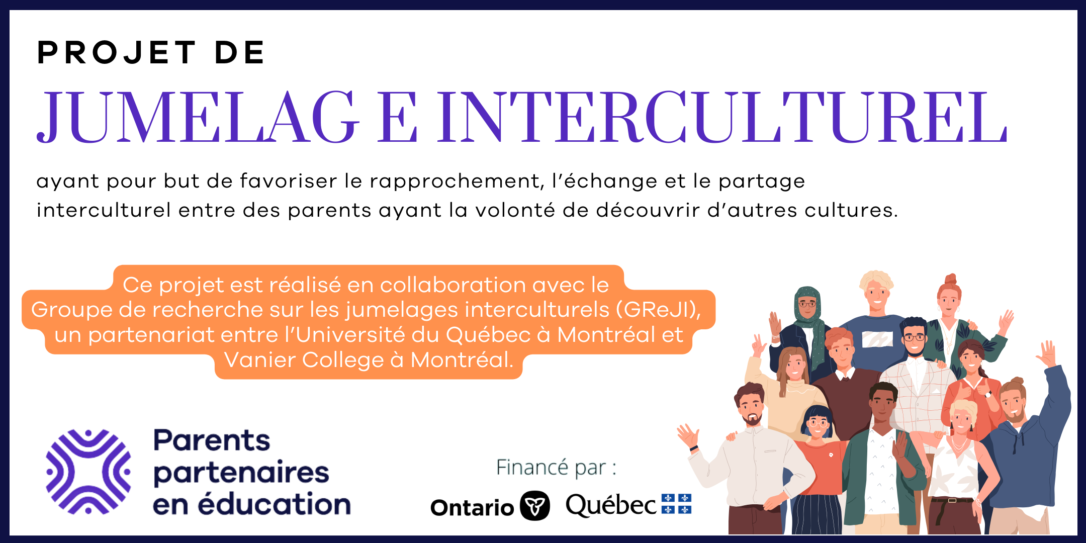 Jumelage interculturel entre parents francophones en Ontario